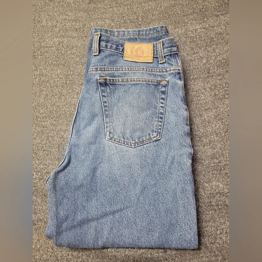 Members Mark Jeans Mens 34x30 Blue Relaxed Fit Durable Heavy Weight Denim Work